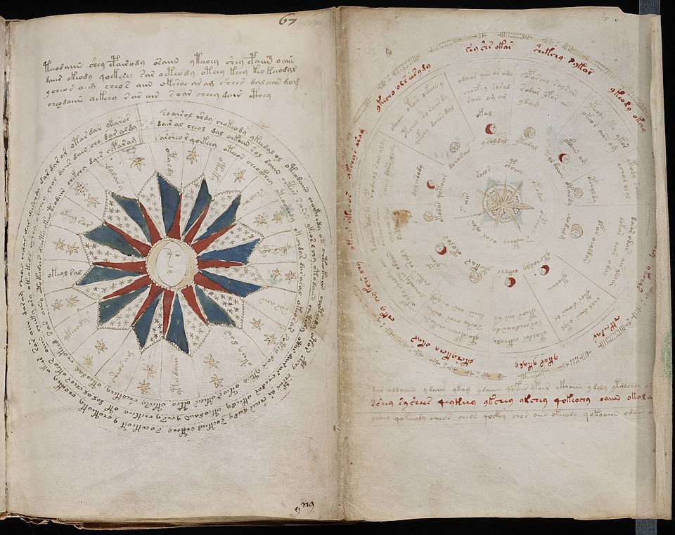 Archival image of Voynich Manuscript