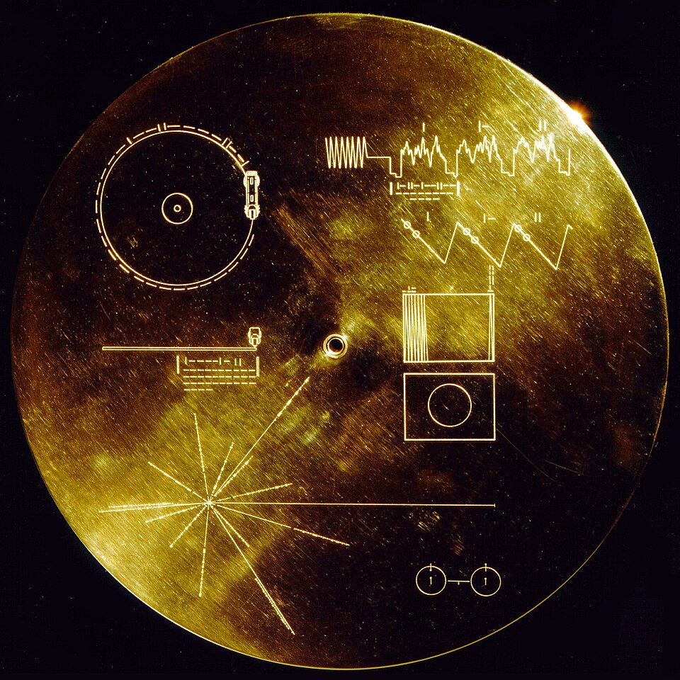Archival image of Voyager Golden Record